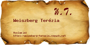 Weiszberg Terézia névjegykártya